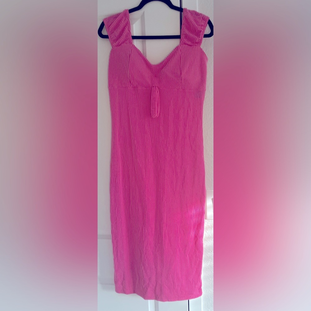 Pink Midi Dress